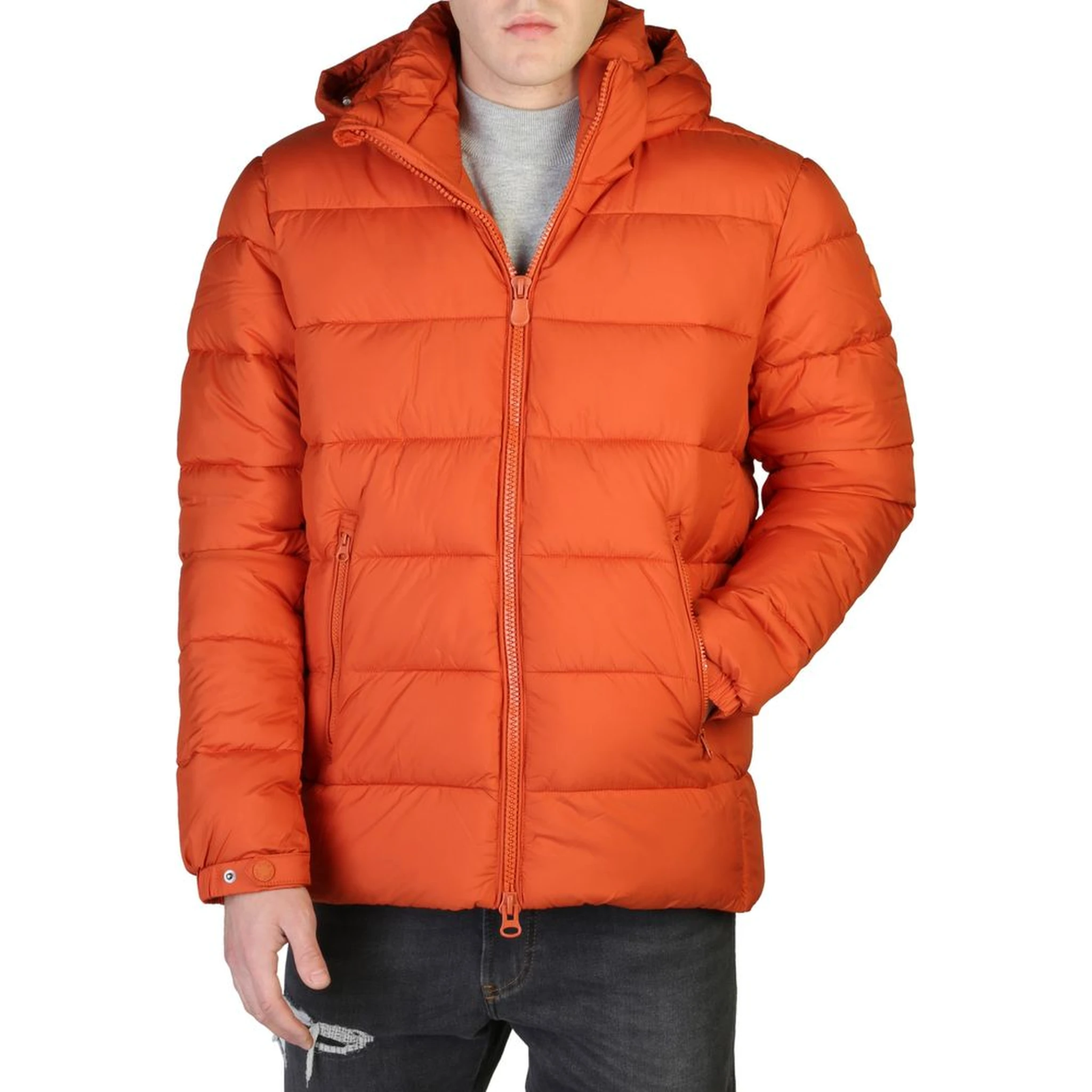 Orange Nylon Bomber