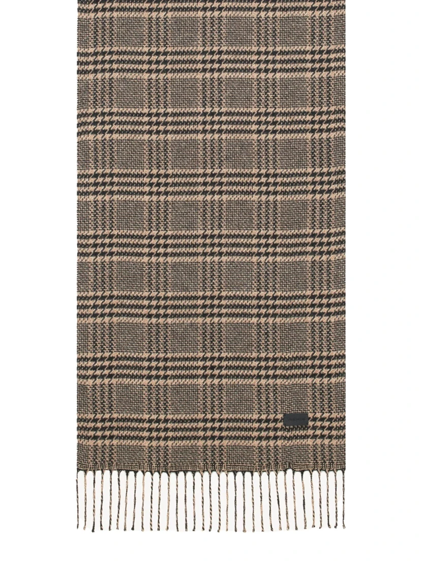 PRINCE OF WALES PATTERN SILK SCARF