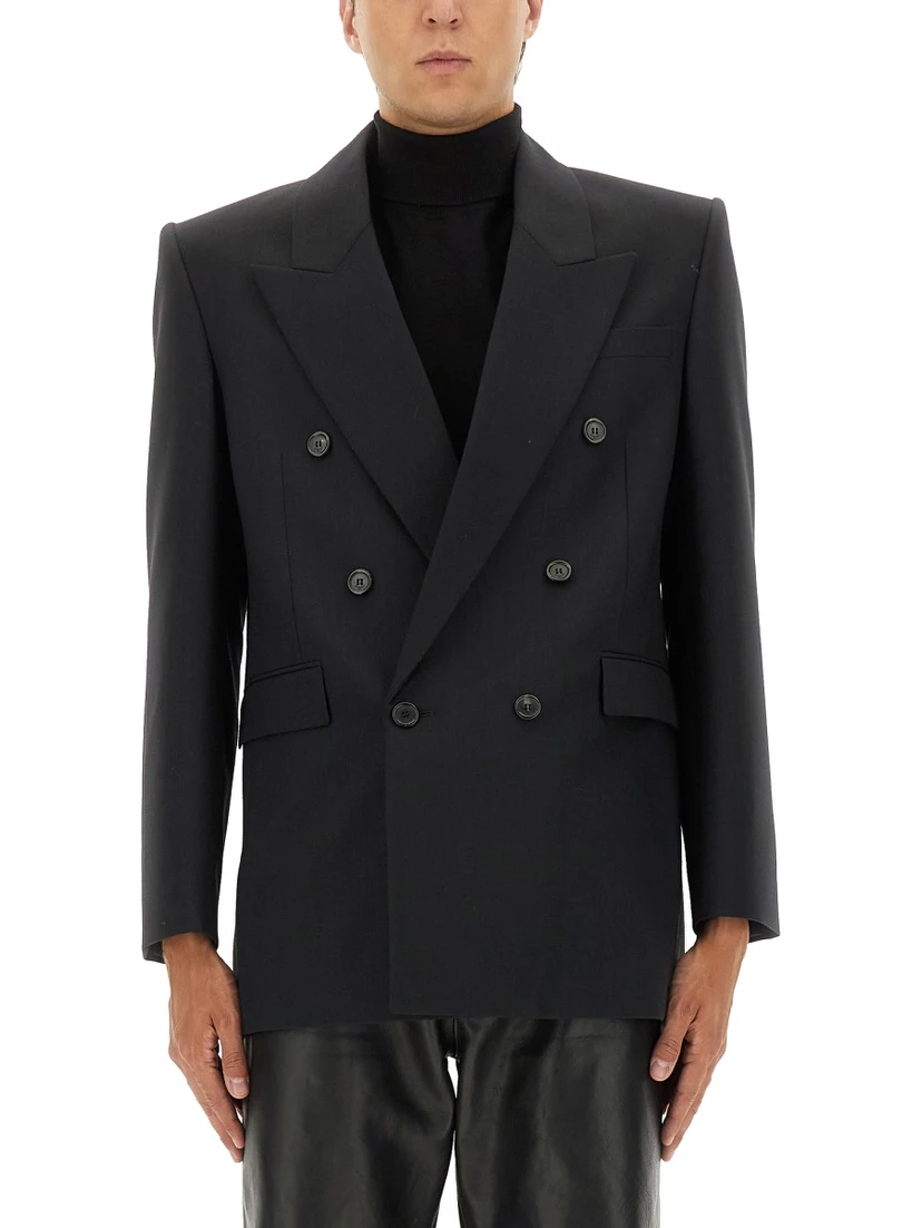 DOUBLE-BREASTED WOOL JACKET