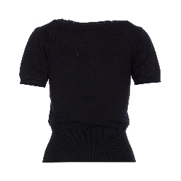 Bea Orb-embroidered knitted top