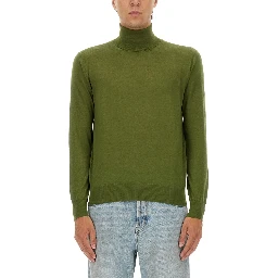 CASHMERE, WOOL AND SILK TURTLENECK