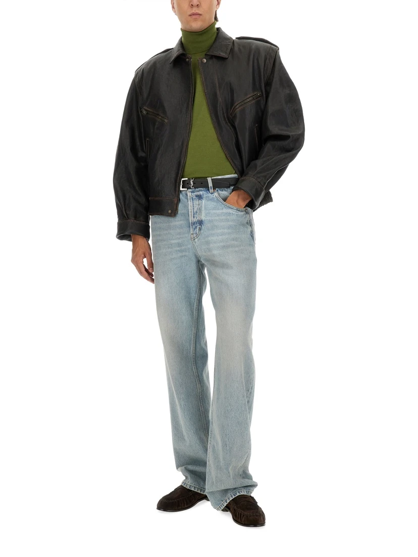 CASHMERE, WOOL AND SILK TURTLENECK