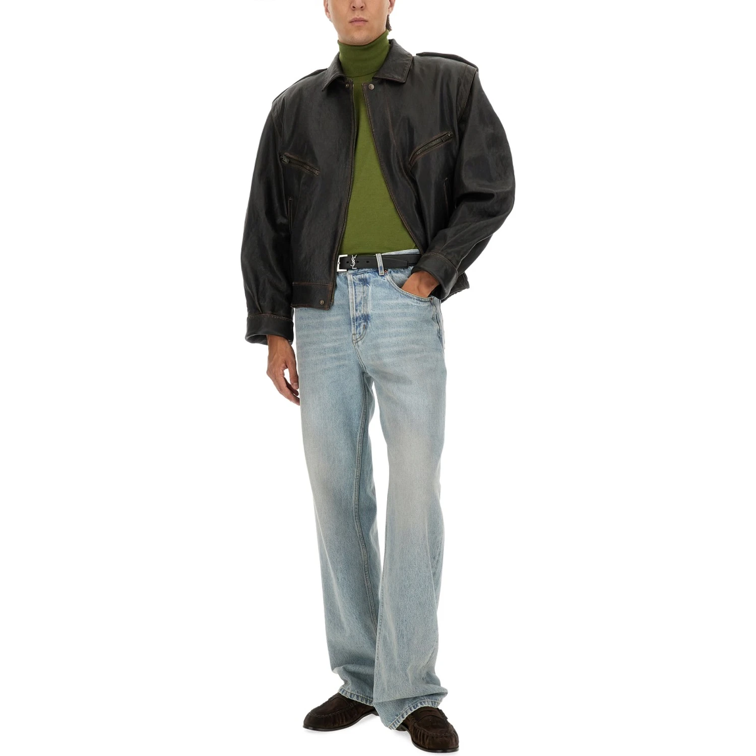 CASHMERE, WOOL AND SILK TURTLENECK