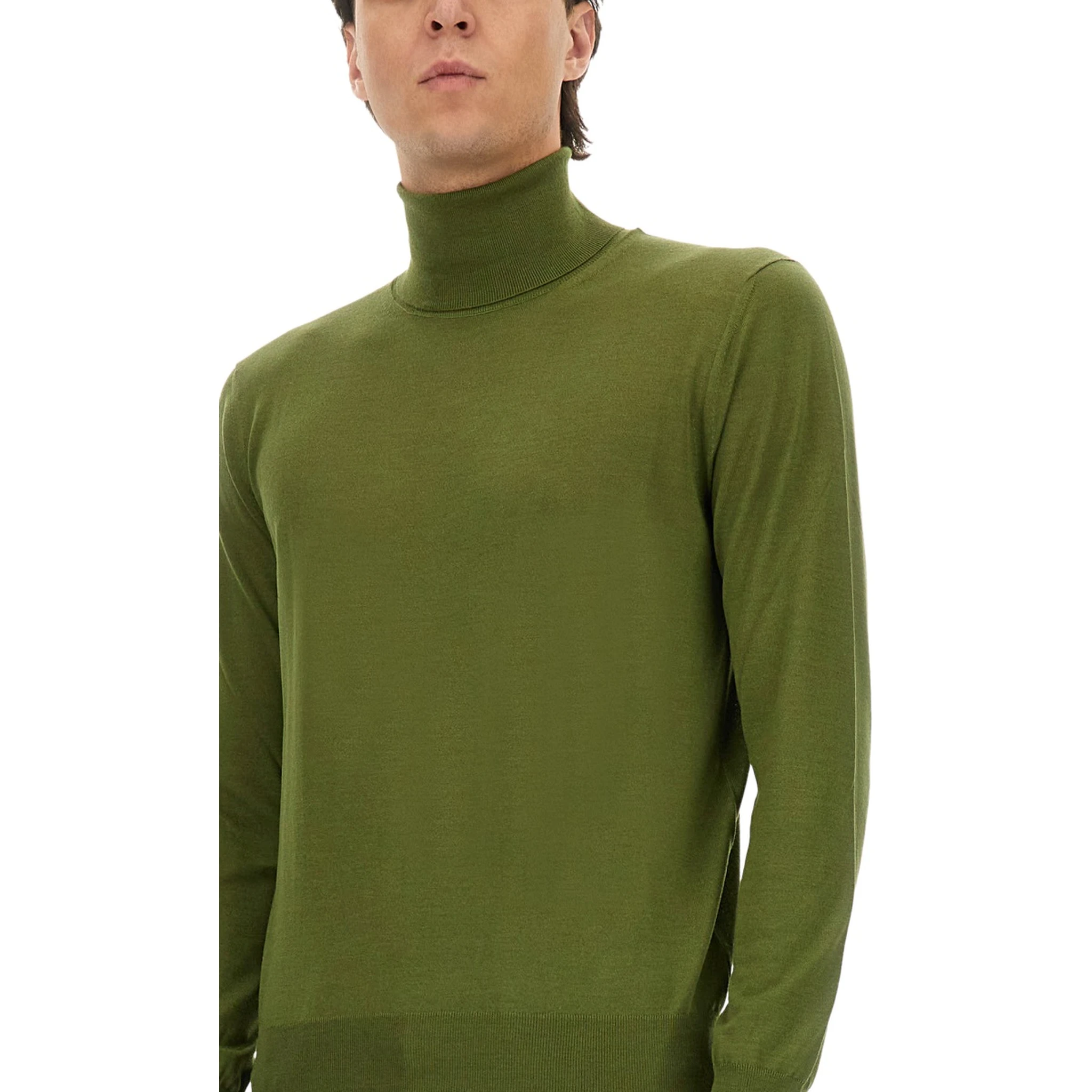 CASHMERE, WOOL AND SILK TURTLENECK