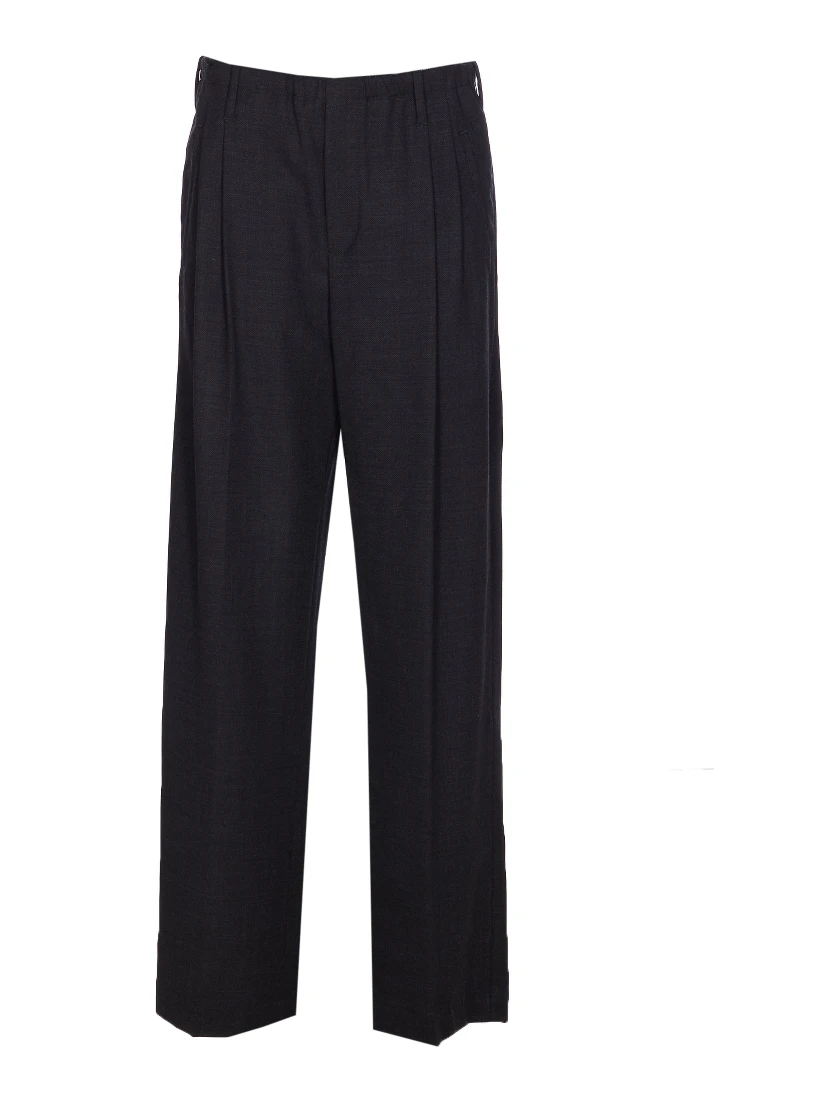Sartorial Track Trousers In Fluid Twill Wool Crepe
