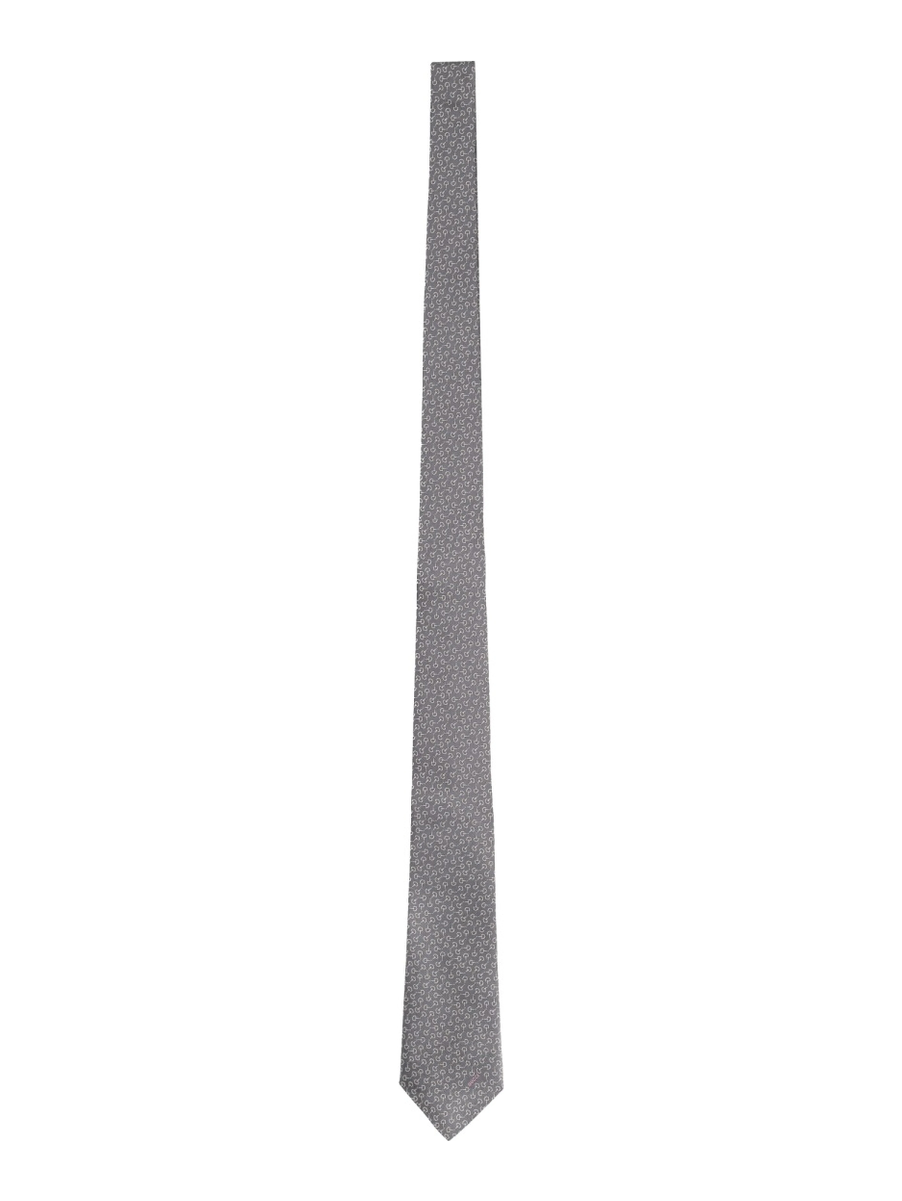 SILK TIE WITH CLAMPS