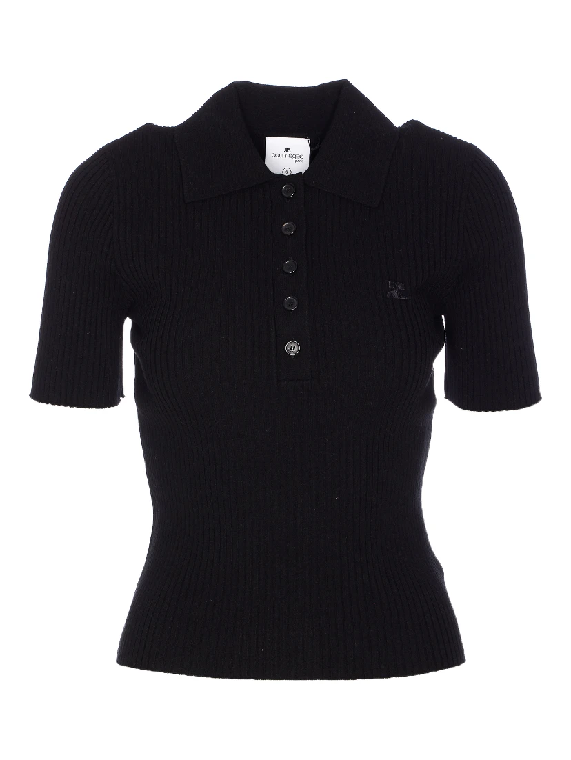 Courreges T-shirts and Polos Black