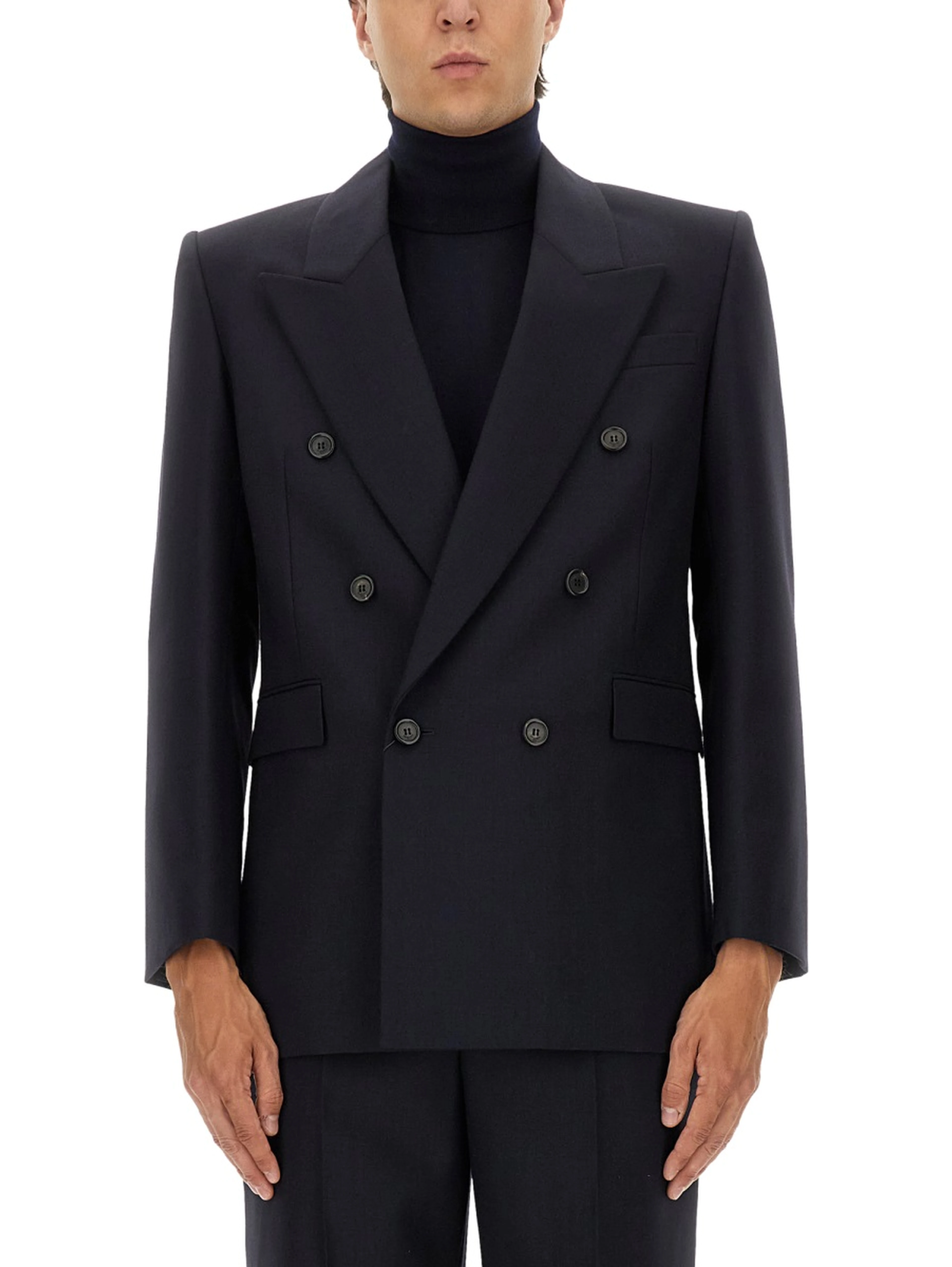 DOUBLE-BREASTED WOOL JACKET