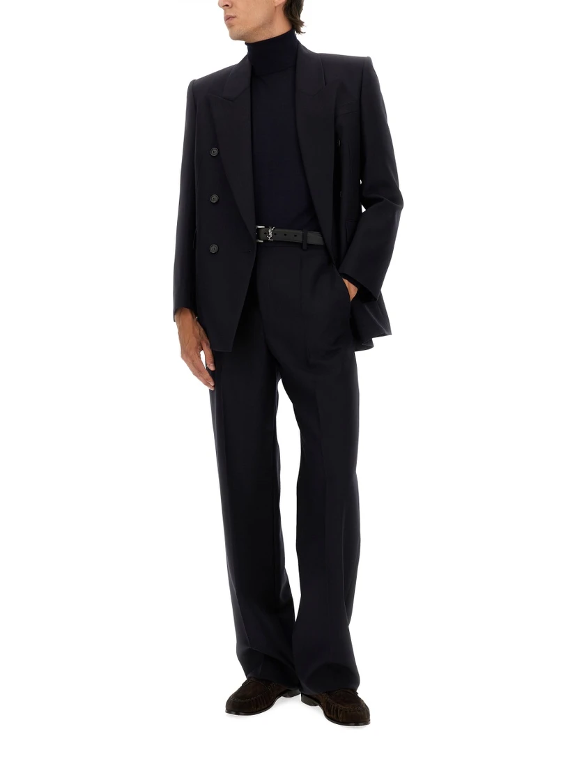 جاكيت صوف مزدوج الصدر