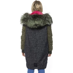 Gray Leather Women Bomber Jacket