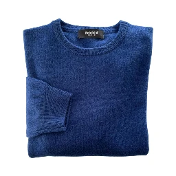 Blue Cashmere Men Sweater