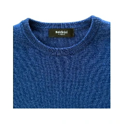Blue Cashmere Men Sweater