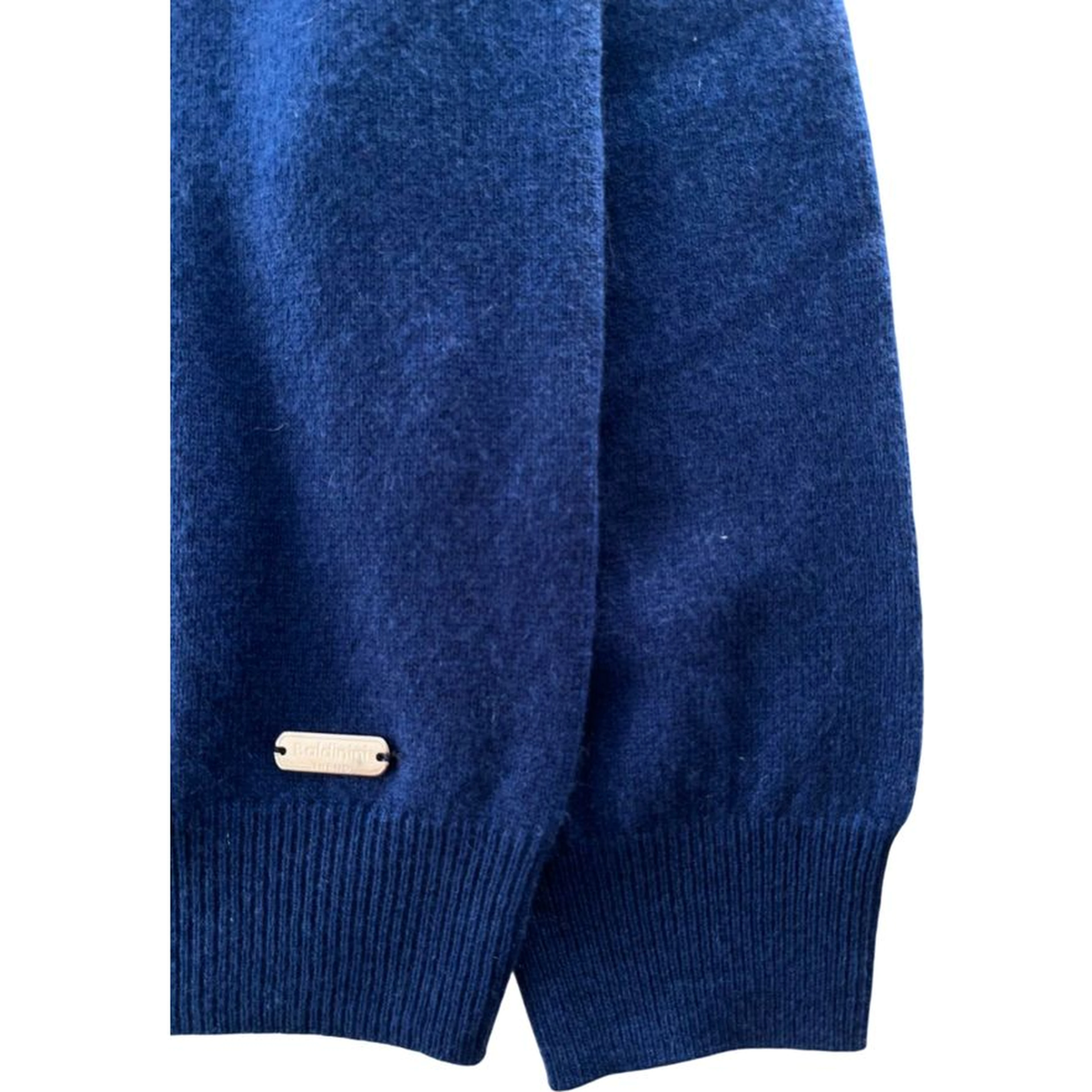 Blue Cashmere Men Sweater