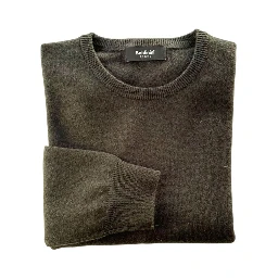 Green Cashmere Men Sweater