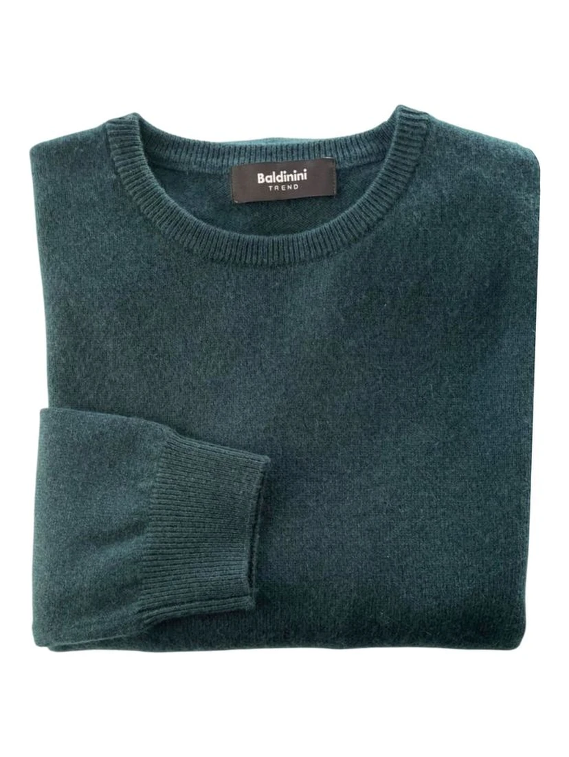 Green Cashmere Men Sweater