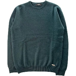 Green Cashmere Men Sweater