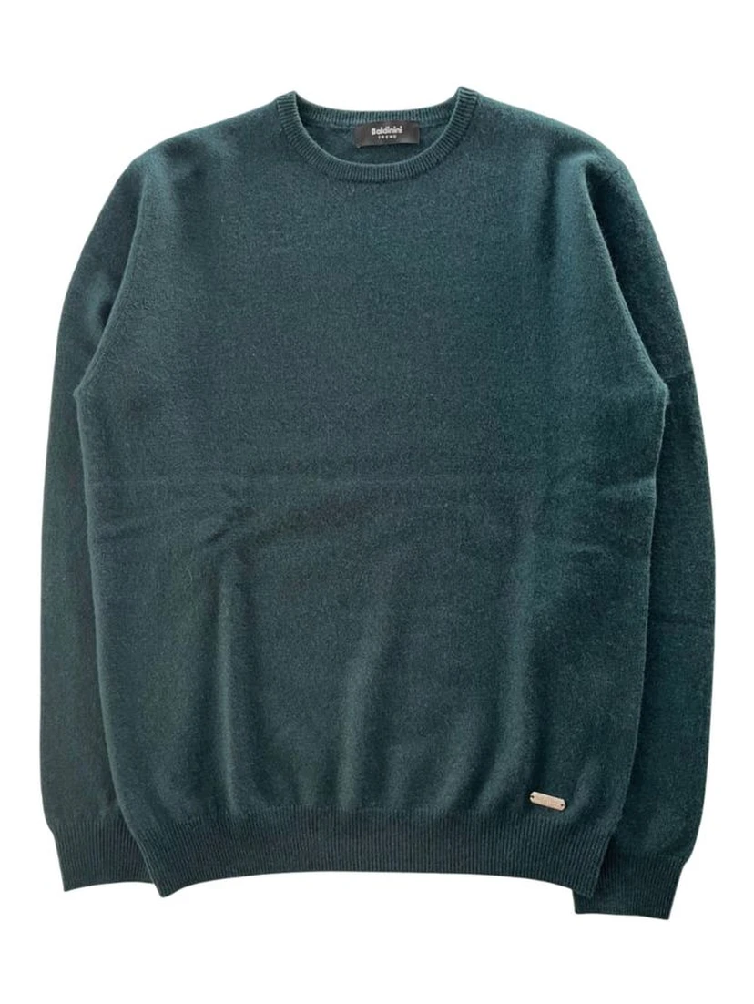 Green Cashmere Men Sweater