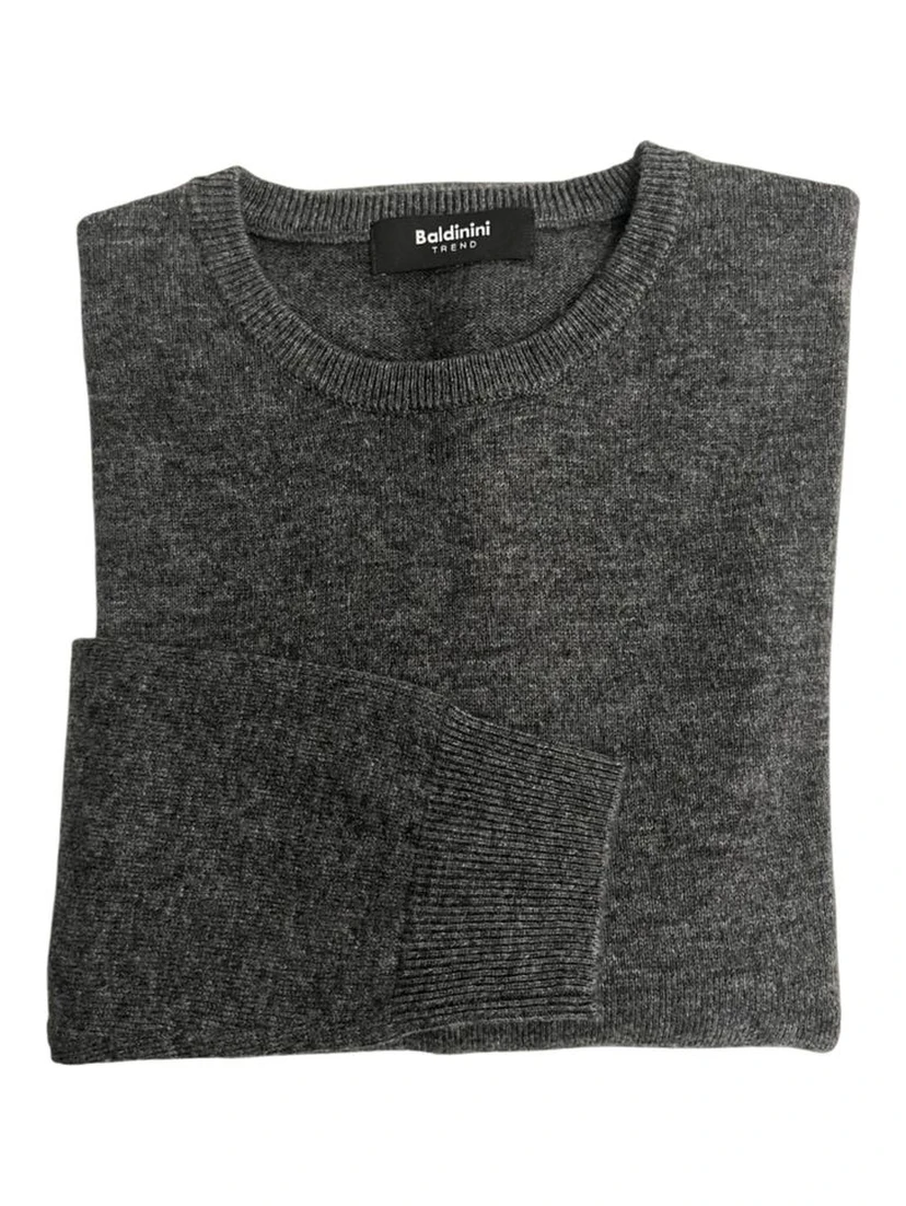 Gray Cashmere Men Sweater