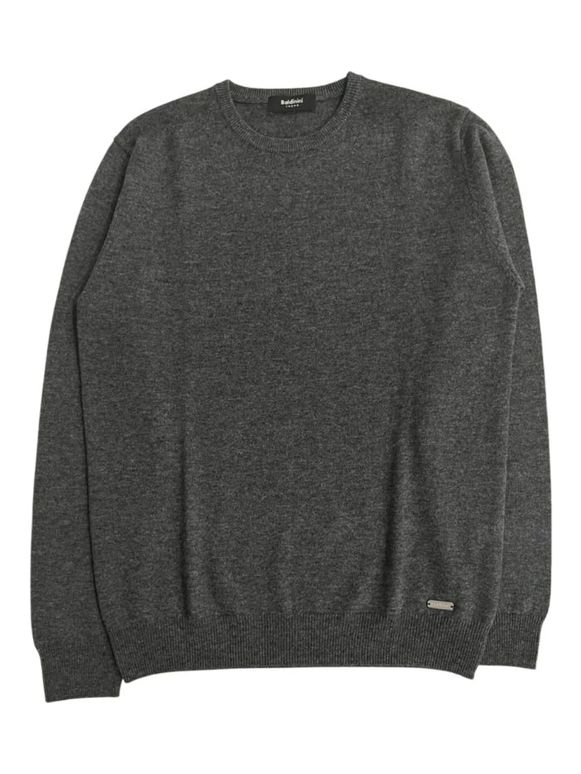 Gray Cashmere Men Sweater