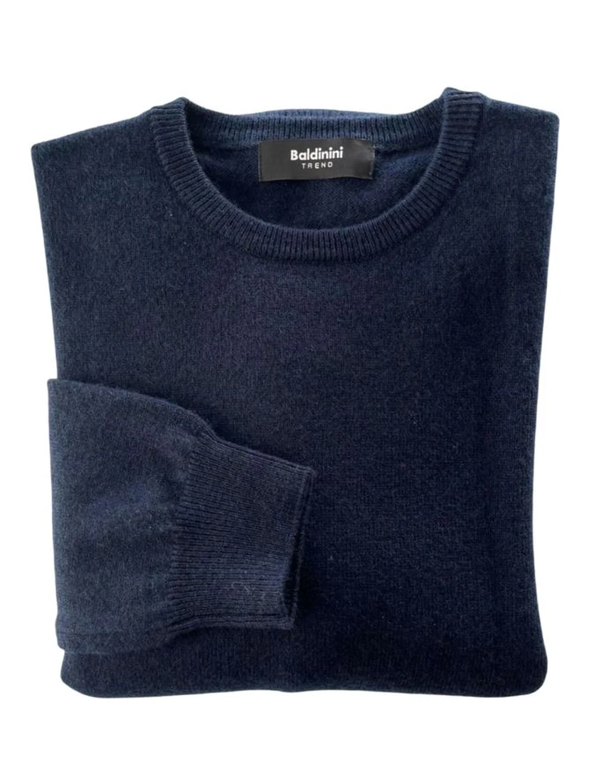 Blue Cashmere Men Sweater