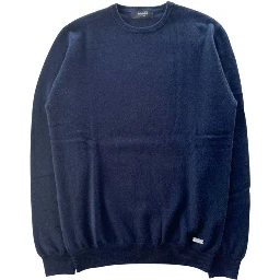Blue Cashmere Men Sweater