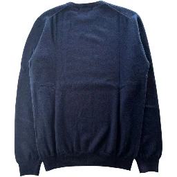Blue Cashmere Men Sweater