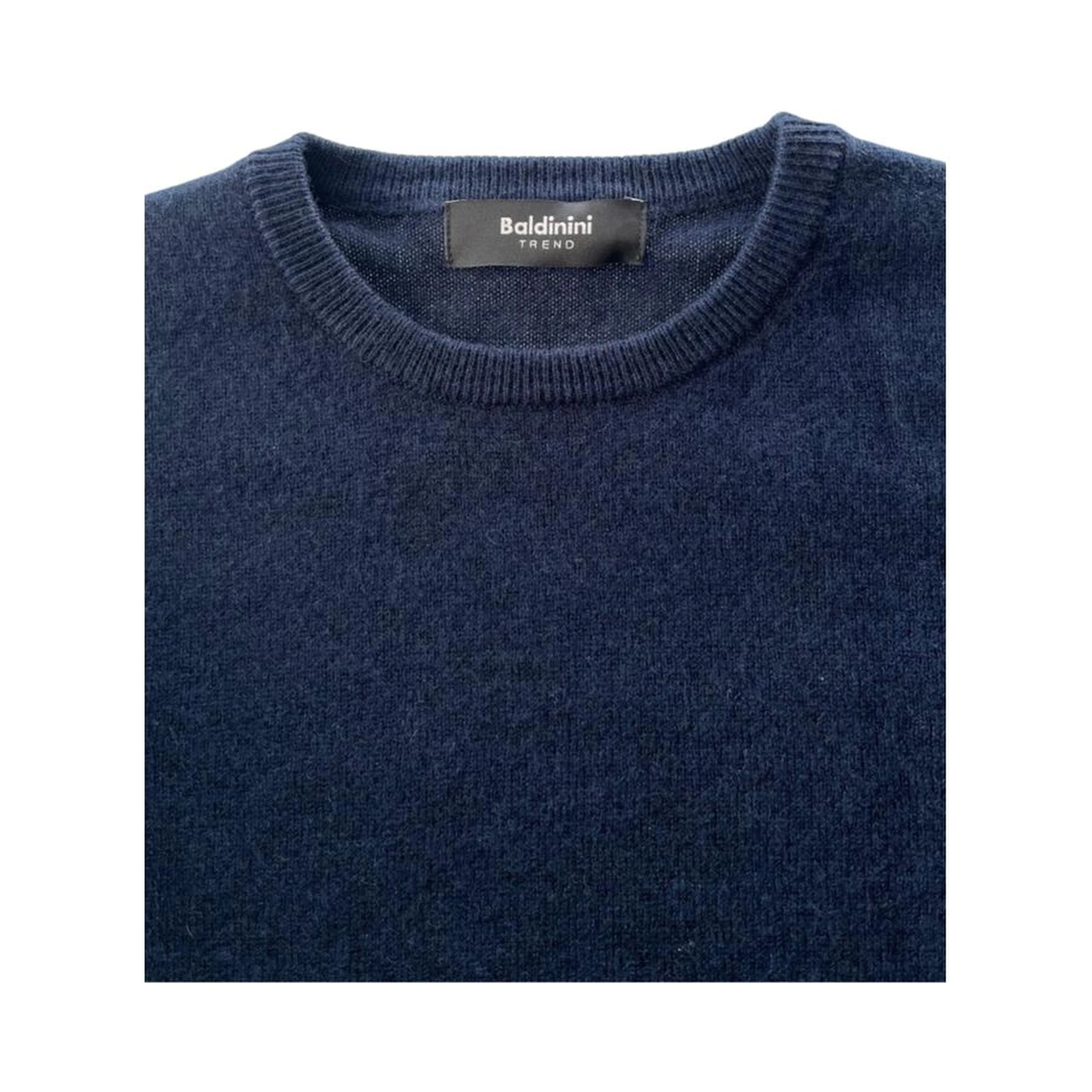 Blue Cashmere Men Sweater