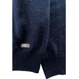 Blue Cashmere Men Sweater