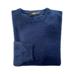 Blue Cashmere Men Sweater