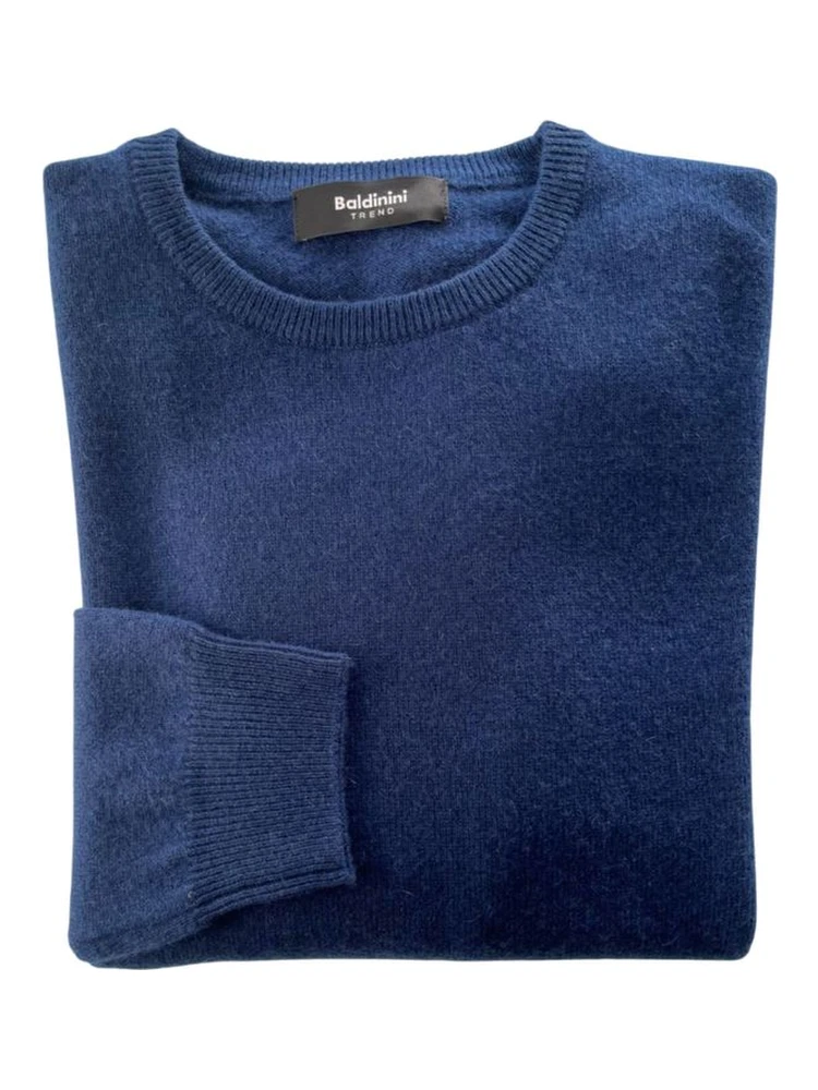 Blue Cashmere Men Sweater