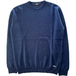Blue Cashmere Men Sweater