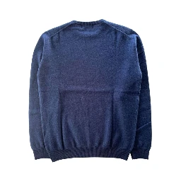 Blue Cashmere Men Sweater