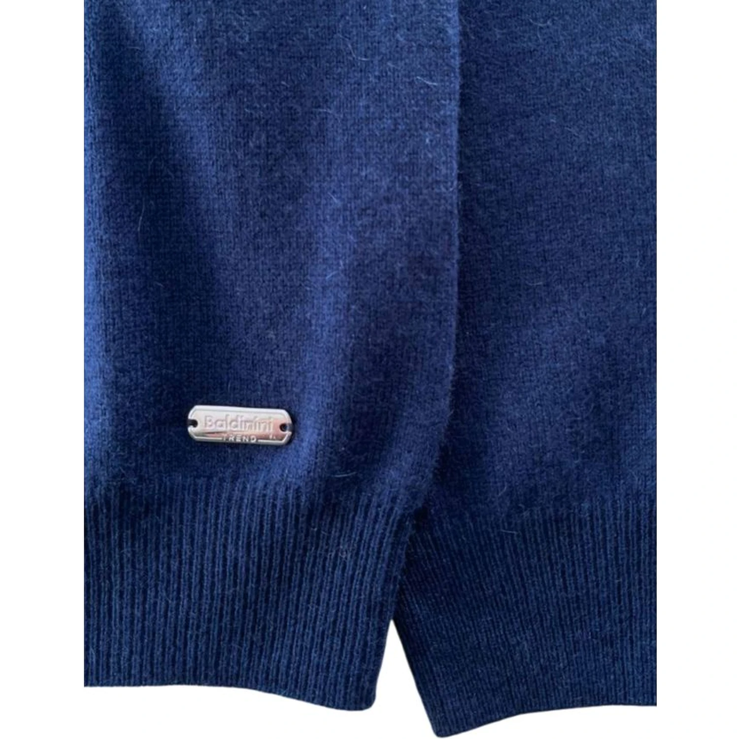 Blue Cashmere Men Sweater