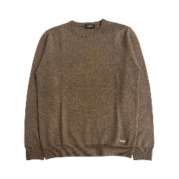 Brown Cashmere Men Sweater