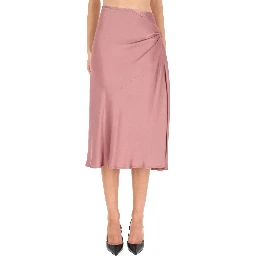 DRAPED MIDI SKIRT