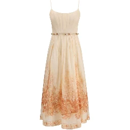 Multicolor Cotton Long Dress