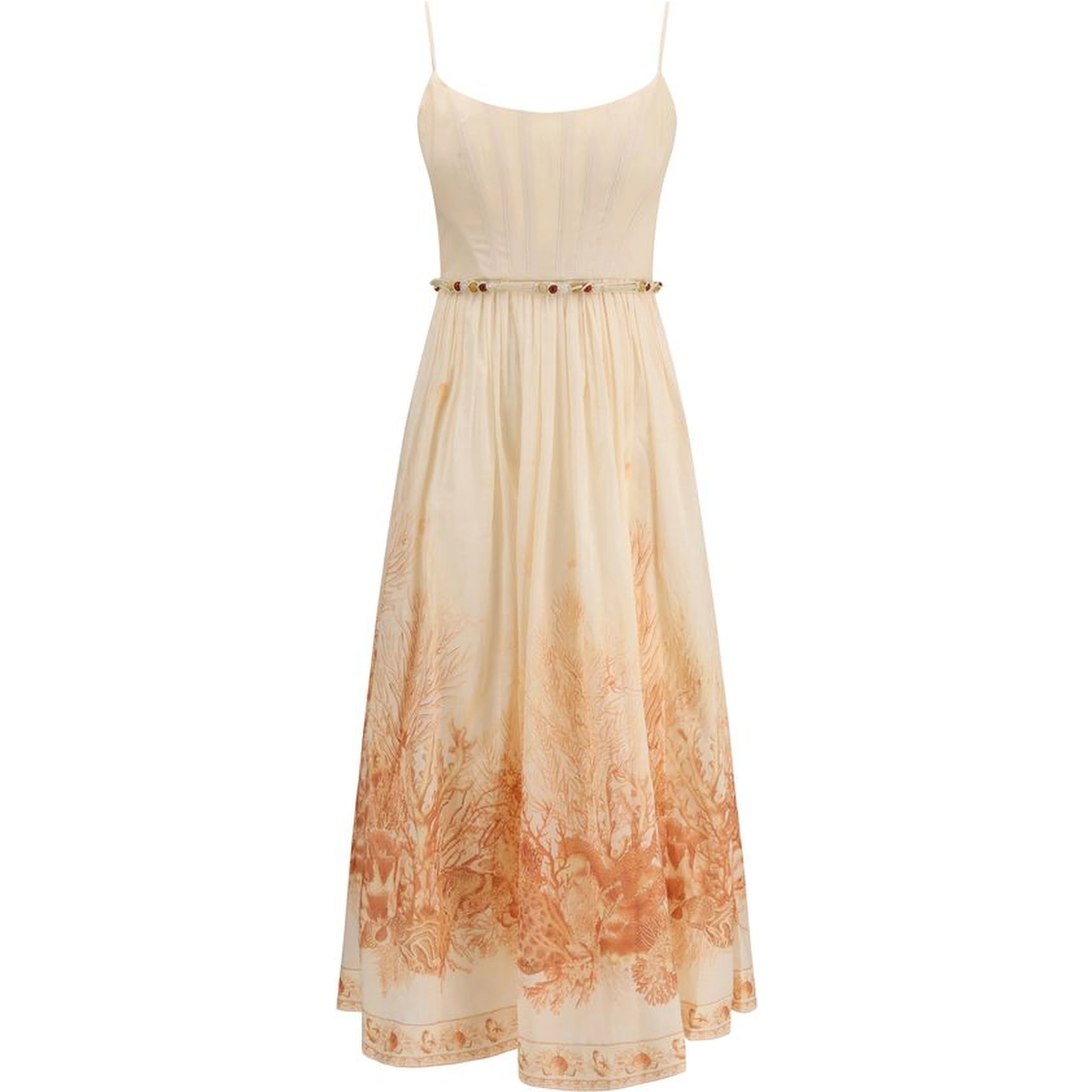 Multicolor Cotton Long Dress