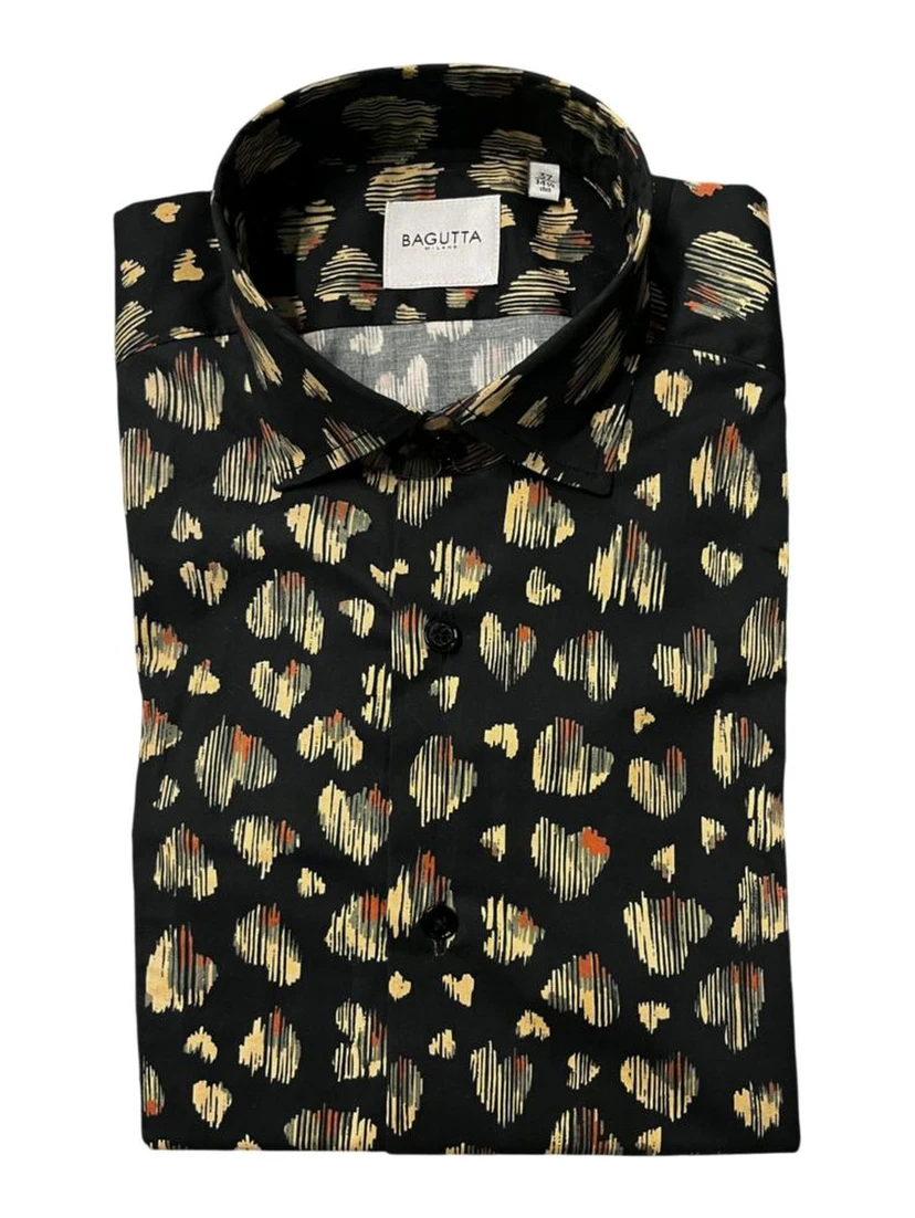 Multicolor Cotton Men Shirt