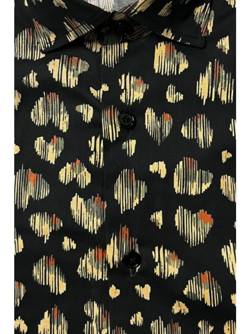 Multicolor Cotton Men Shirt