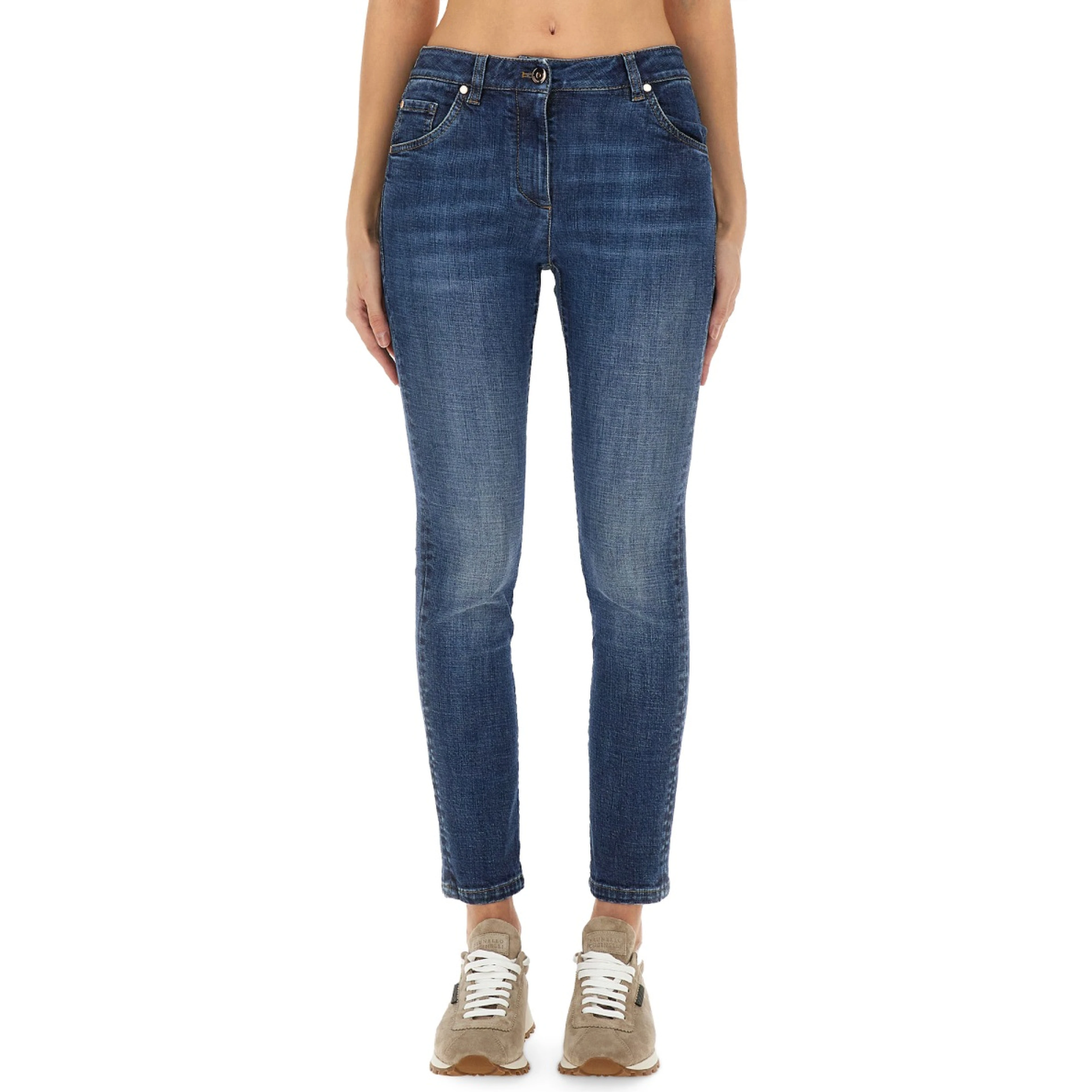SLIM FIT DENIM PANTS
