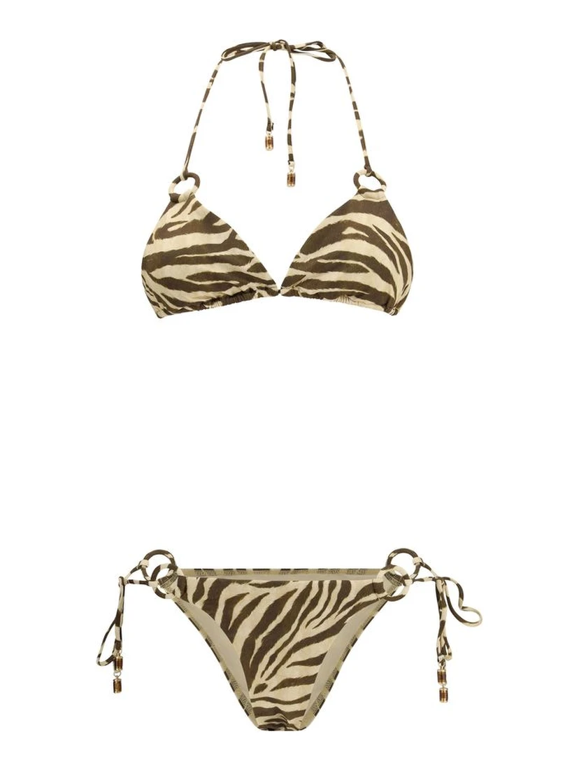 Brown Polyamide Bikini
