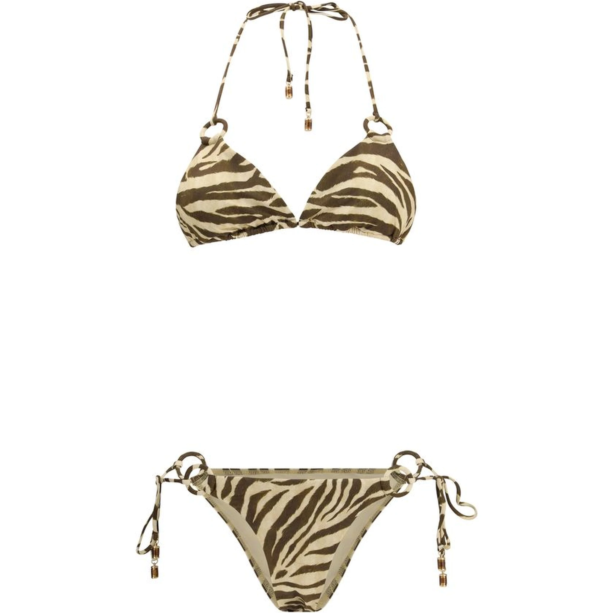 Brown Polyamide Bikini