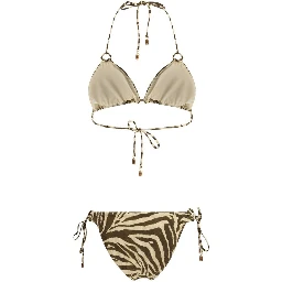 Brown Polyamide Bikini