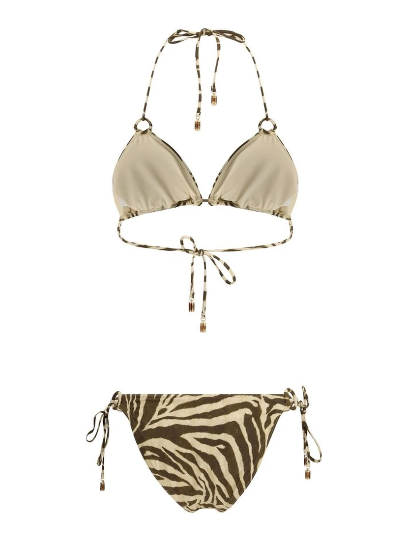 Brown Polyamide Bikini