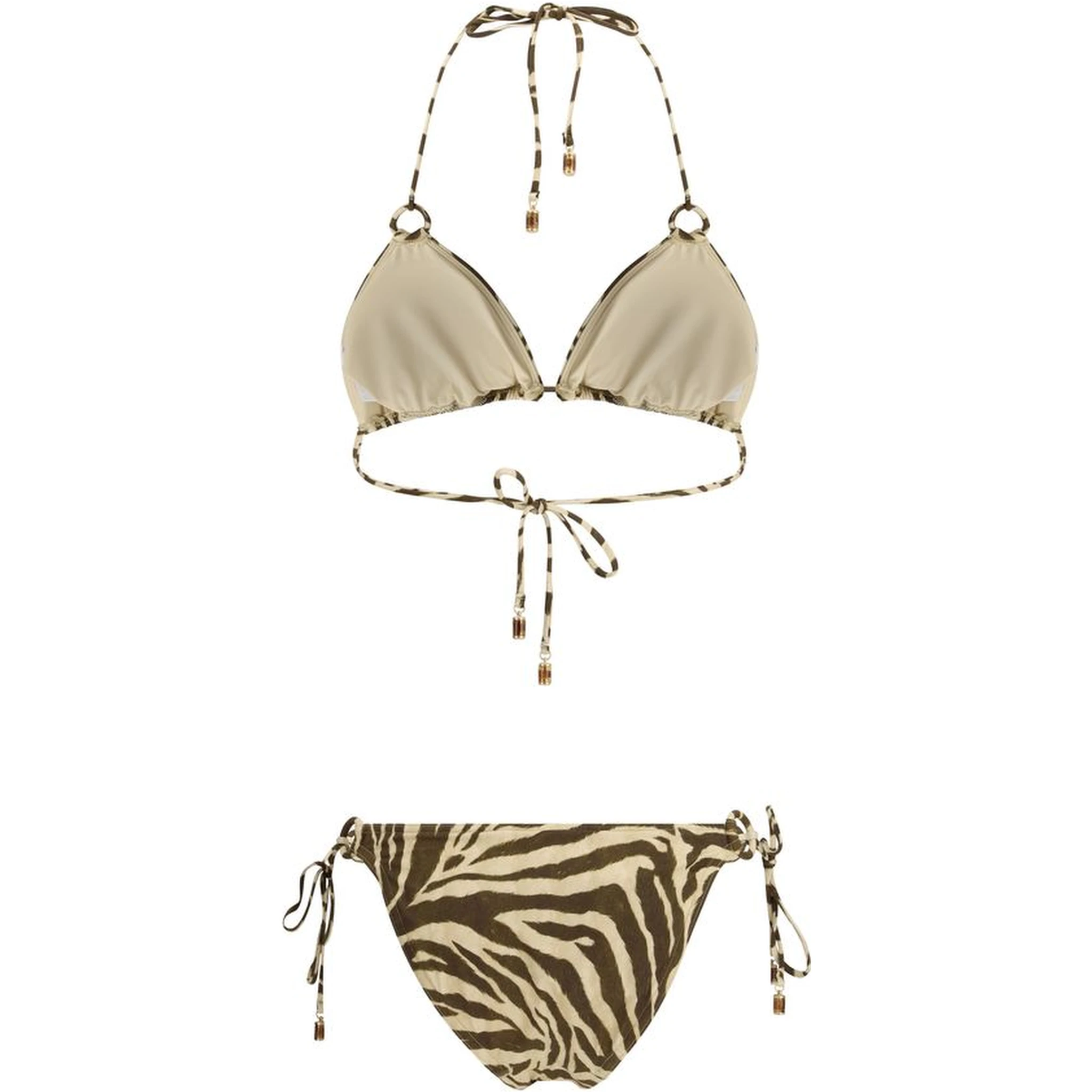 Brown Polyamide Bikini