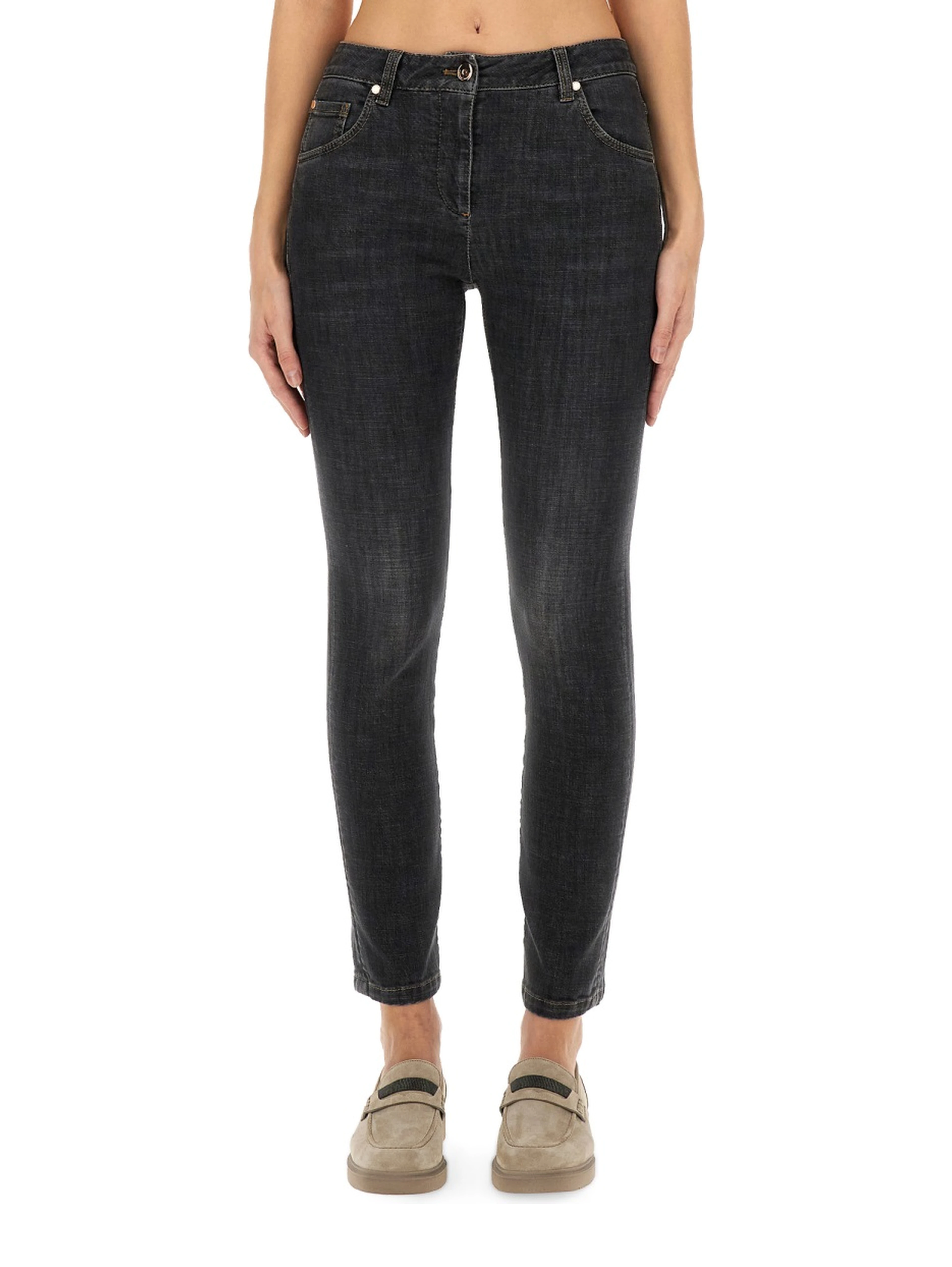 SLIM FIT DENIM PANTS