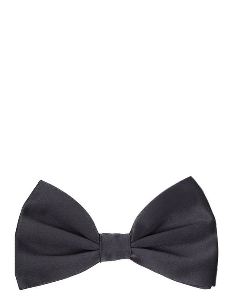 Gray Silk Bowtie