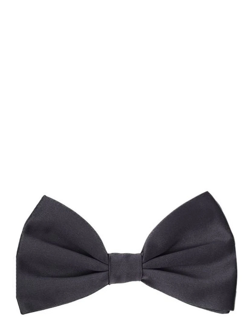 Gray Silk Bowtie