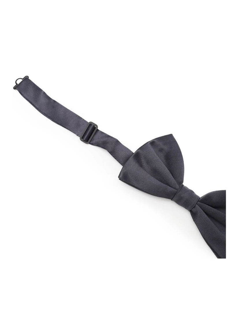 Gray Silk Bowtie