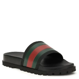 Black Rubber Slippers